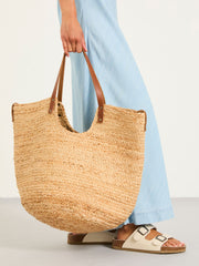 Natural Raffia Tote Bag