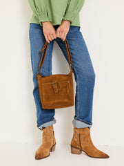 Elle Tan Brown Cross-Body Bag