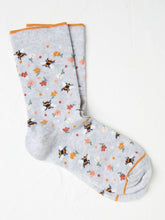 Grey Bee Floral Women's Socks