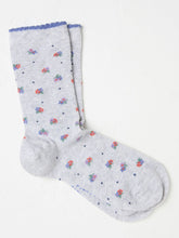 Grey Floral Women's Socks
