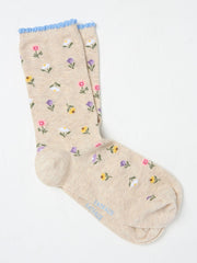 Natural Floral Women's Socks