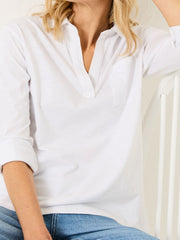 Paige White 100% Cotton Jersey Shirt