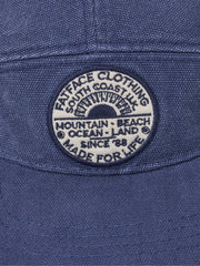Blue 100% Cotton 5 Panel Patch Cap