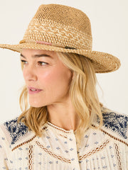 Natural Straw Fedora Hat