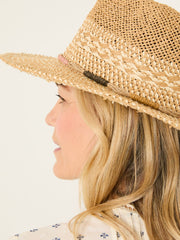 Natural Straw Fedora Hat