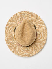 Natural Straw Fedora Hat