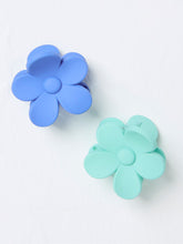 Blue Flower Hair Clips 2 Pack