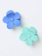 Blue Flower Hair Clips 2 Pack