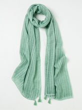 Green Haze Semi Plain Lightweight Scarf