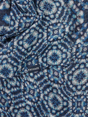 Navy Geometric Printed Lightweight Scarf