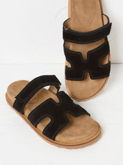 Edie Black Strap Sandal