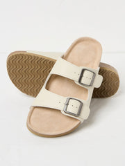 Ivory Leather Meldon Sandal