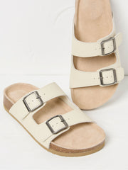 Ivory Leather Meldon Sandal