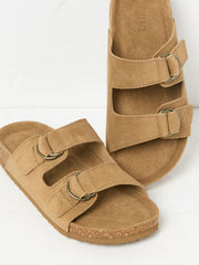 Mylor Tan Brown Suede Sandal