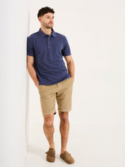 Blue Denim Pique Polo