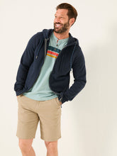 Brooke Navy Blue Zip Through Hoodie
