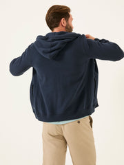 Brooke Navy Blue Zip Through Hoodie