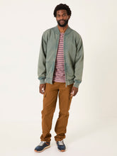 Light Teal Sweat Bomber Jacket