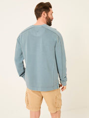 Otterton Blue Crew Neck Sweatshirt