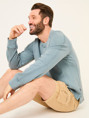 Otterton Blue Crew Neck Sweatshirt