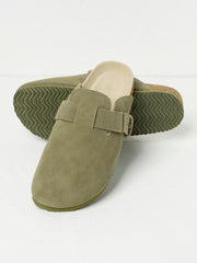 Elsie Khaki Green House Shoes