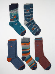 Multi Off Roader 5 Pack Men's Socks