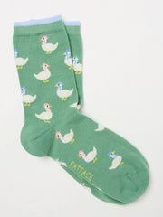 Green Geese Women's Socks