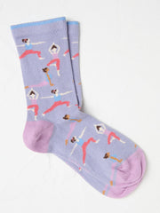 Lilac Purple Yoga Women's Socks