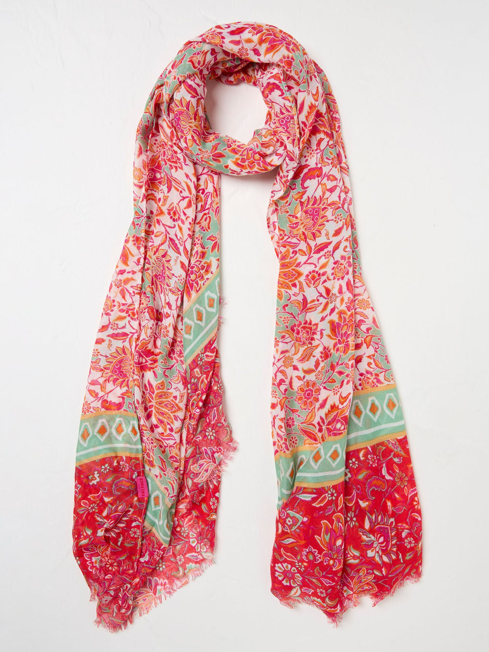 Pink Utopia Printed Lightweight Scarf