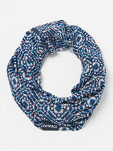 Navy Geometric Print Multi Use Snood