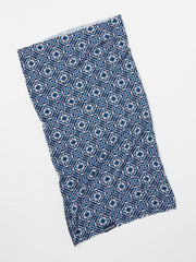 Navy Geometric Print Multi Use Snood