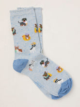Blue Dog Socks