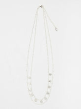 Silver Tone Double Layered Necklace