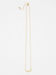 Gold Tone Trio Star Pendant Necklace