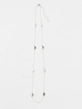 Silver Tone Hammered Disc Necklace