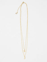 Gold Tone Star and Moon Layered Necklace