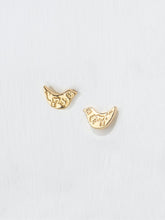 Gold Tone Bird Stud Earrings