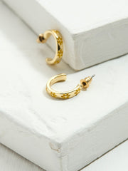 Yellow Enamel Daisy Stud Earrings
