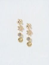 Gold Tone Flower Studs