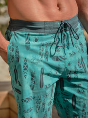 Camber Green Surf Swim Shorts