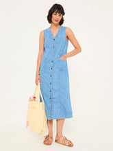 Light Blue Denim Denim 100% Cotton Shift Dress