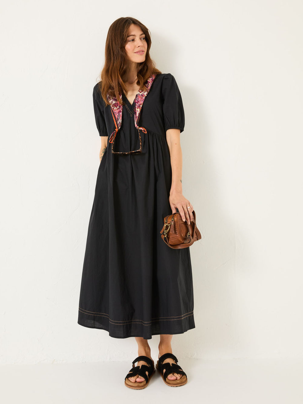 Remi Black Midi Dress