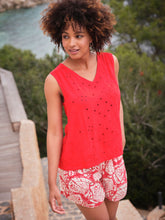 Bright Red Etta Cami