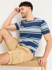 Stone Cotton Linen Cargo Shorts