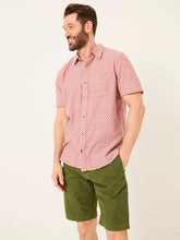Pink Short Sleeve Mini Geo Print Shirt