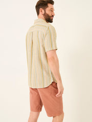 Yellow Stripe Short Sleeve Holt Stripe Shirt