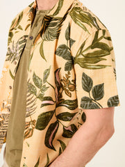 Yellow Leaf Short Sleeve Shirt