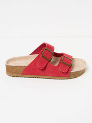Red Leather Meldon Sandal