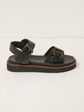 Ambie Black Buckle Sandal