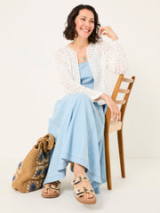 Florence White Knitted Cardigan